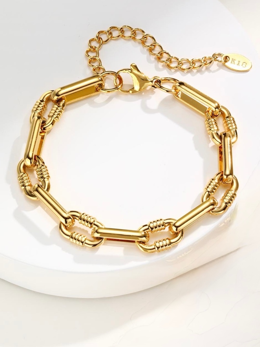 Gold Chain Link Bracelet - Women Jewelry